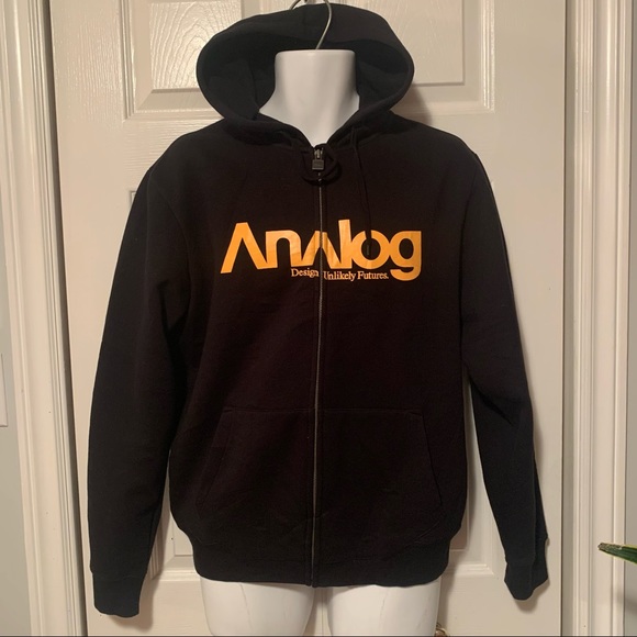 Analog full zip hoodie. Small, like new! - Picture 1 of 4